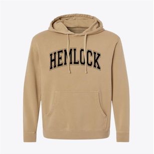 Hemlock Michigan Varsity Pigment-Dyed Hoodie