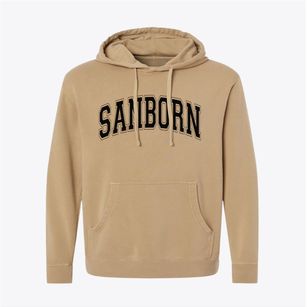 Sanborn Iowa Varsity Pigment-Dyed Hoodie