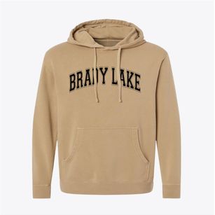 Brady Lake Ohio Varsity Pigment-Dyed Hoodie