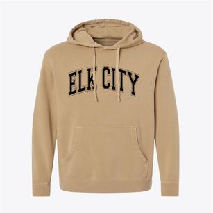 Elk City Kansas Varsity Pigment-Dyed Hoodie
