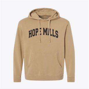 Hope Mills North Carolina Varsity Pigment-Dyed Hoodie