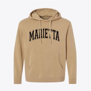 Marietta North Carolina Varsity Pigment-Dyed Hoodie