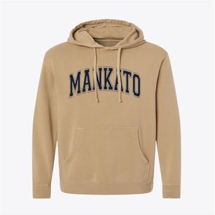 Mankato Minnesota Varsity Pigment-Dyed Hoodie