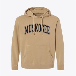 Muskogee Oklahoma Varsity Pigment-Dyed Hoodie