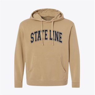 State Line Pennsylvania Varsity Pigment-Dyed Hoodie