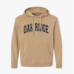 Oak Ridge Tennessee Varsity Pigment-Dyed Hoodie