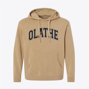 Olathe Kansas Varsity Pigment-Dyed Hoodie
