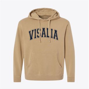 Visalia California Varsity Pigment-Dyed Hoodie