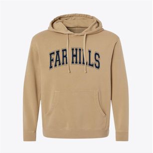 Far Hills New Jersey Varsity Pigment-Dyed Hoodie
