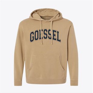 Goessel Kansas Varsity Pigment-Dyed Hoodie