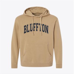 Bluffton Georgia Varsity Pigment-Dyed Hoodie