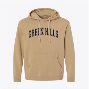 Green Hills Pennsylvania Varsity Pigment-Dyed Hoodie