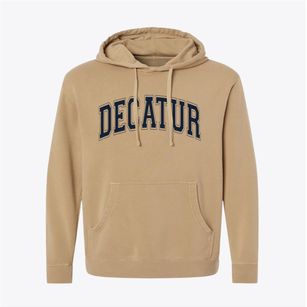 Decatur Illinois Varsity Pigment-Dyed Hoodie
