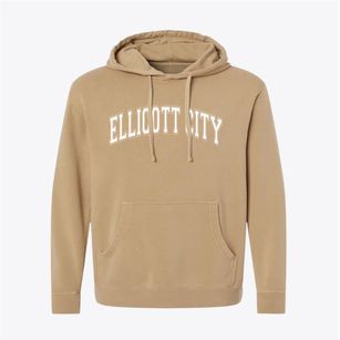 Ellicott City Maryland Varsity Pigment-Dyed Hoodie