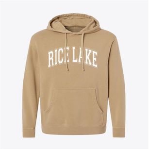 Rice Lake Wisconsin Varsity Pigment-Dyed Hoodie