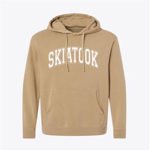 Skiatook Oklahoma Varsity Pigment-Dyed Hoodie