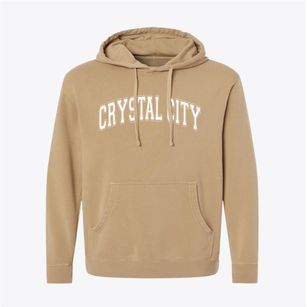 Crystal City Texas Varsity Pigment-Dyed Hoodie