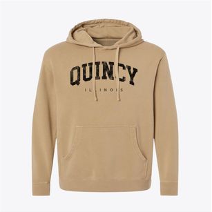 Quincy Illinois Urban Vibe Pigment-Dyed Hoodie
