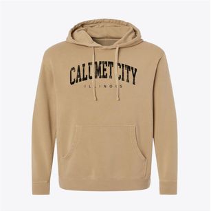 Calumet City Illinois Urban Vibe Pigment-Dyed Hoodie