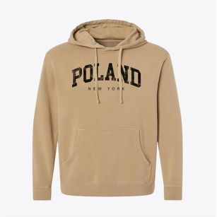 Poland New York Urban Vibe Pigment-Dyed Hoodie