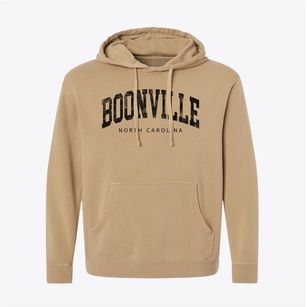 Boonville North Carolina Urban Vibe Pigment-Dyed Hoodie