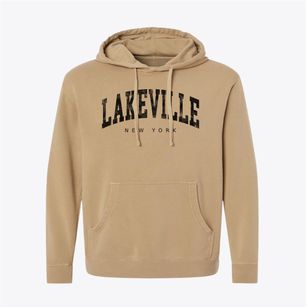 Lakeville New York Urban Vibe Pigment-Dyed Hoodie