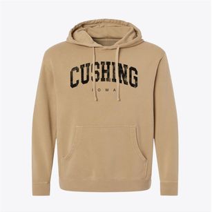 Cushing Iowa Urban Vibe Pigment-Dyed Hoodie