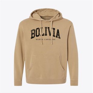 Bolivia North Carolina Urban Vibe Pigment-Dyed Hoodie