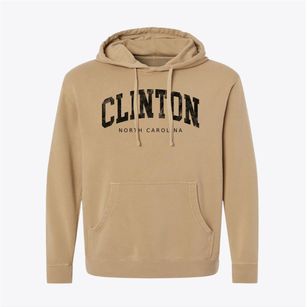 Clinton North Carolina Urban Vibe Pigment-Dyed Hoodie