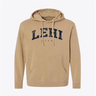 Lehi Utah Urban Vibe Pigment-Dyed Hoodie