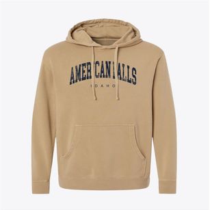 American Falls Idaho Urban Vibe Pigment-Dyed Hoodie