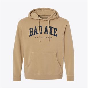 Bad Axe Michigan Urban Vibe Pigment-Dyed Hoodie