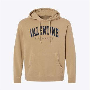 Valentine Nebraska Urban Vibe Pigment-Dyed Hoodie