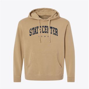 State Center Iowa Urban Vibe Pigment-Dyed Hoodie