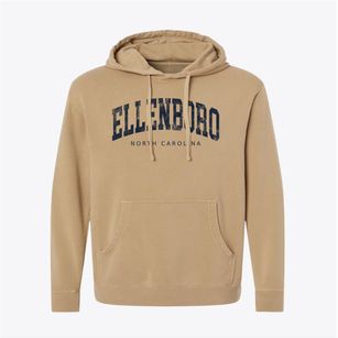 Ellenboro North Carolina Urban Vibe Pigment-Dyed Hoodie