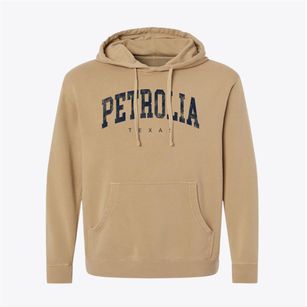 Petrolia Texas Urban Vibe Pigment-Dyed Hoodie
