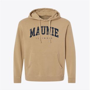 Maunie Illinois Urban Vibe Pigment-Dyed Hoodie