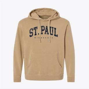 St. Paul Minnesota Urban Vibe Pigment-Dyed Hoodie