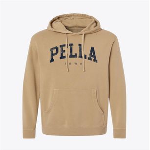 Pella Iowa Urban Vibe Pigment-Dyed Hoodie
