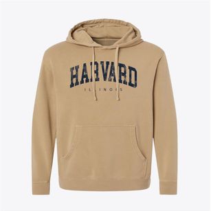 Harvard Illinois Urban Vibe Pigment-Dyed Hoodie