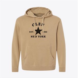 Glen New York Star Pigment-Dyed Hoodie