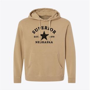 Superior Nebraska Star Pigment-Dyed Hoodie