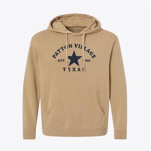 Patton Village Texas Star Pigment-Dyed Hoodie