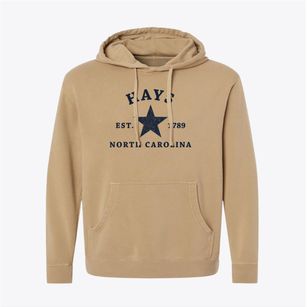 Hays North Carolina Star Pigment-Dyed Hoodie