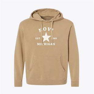 Novi Michigan Star Pigment-Dyed Hoodie