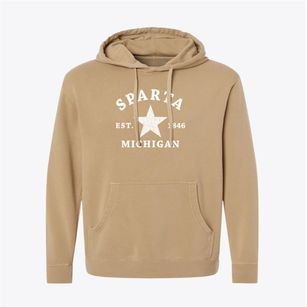 Sparta Michigan Star Pigment-Dyed Hoodie