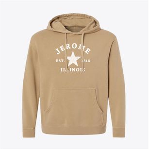 Jerome Illinois Star Pigment-Dyed Hoodie