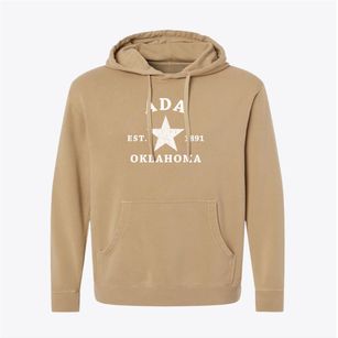 Ada Oklahoma Star Pigment-Dyed Hoodie