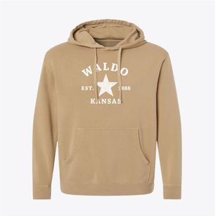 Waldo Kansas Star Pigment-Dyed Hoodie