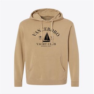Vanceboro North Carolina Yacht Club Pigment-Dyed Hoodie